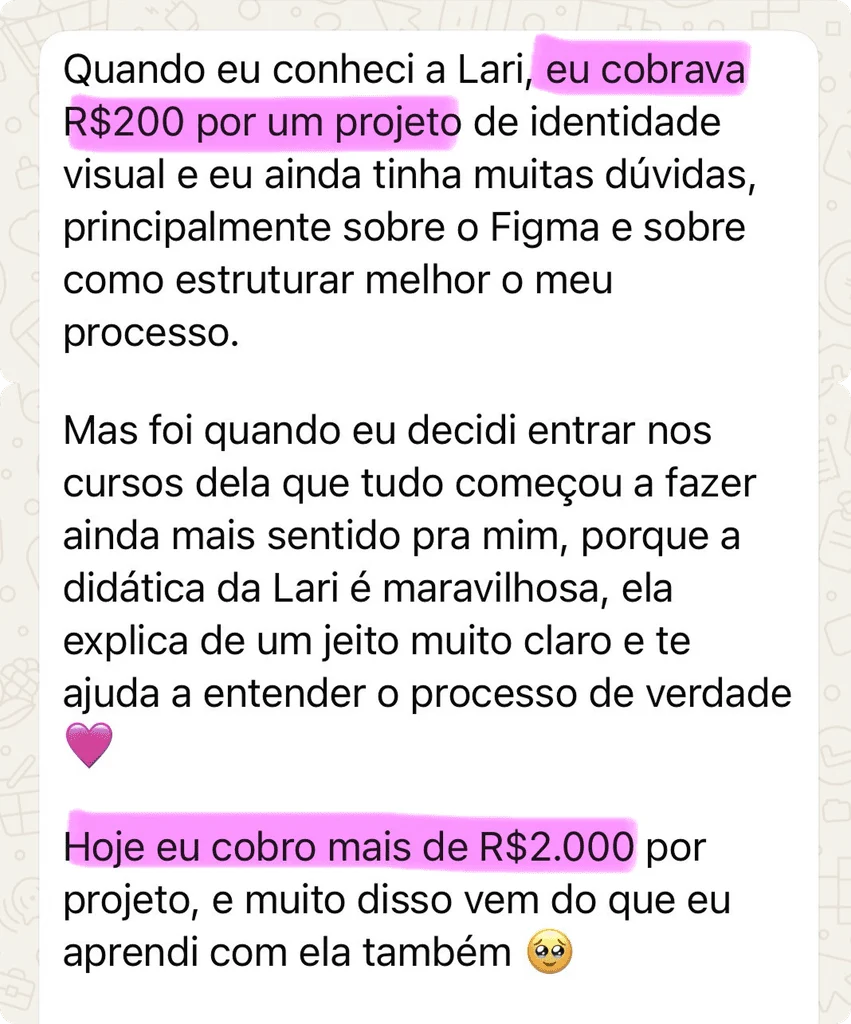 Depoimento da Julia