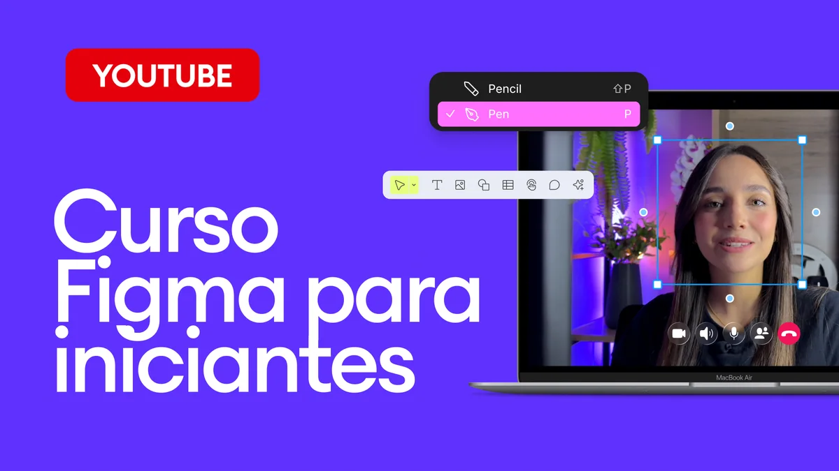 Curso Figma para iniciantes no YouTube
