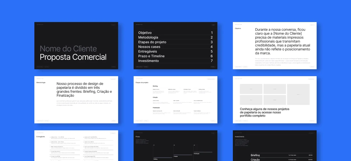 Proposta comercial do Kit Design Studio